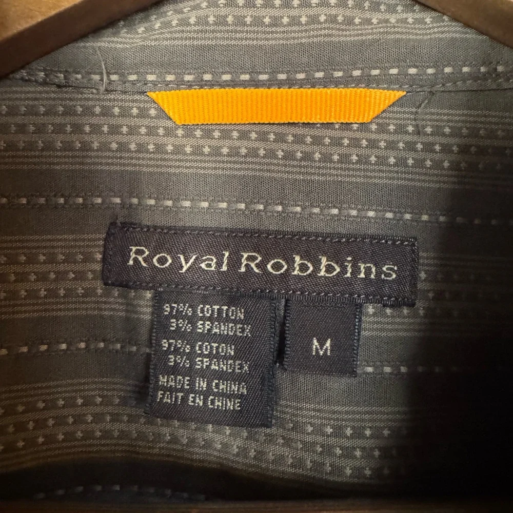 Royal Robbins Green Striped Casual Button Down Shirt - Picture 2 of 5